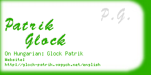 patrik glock business card